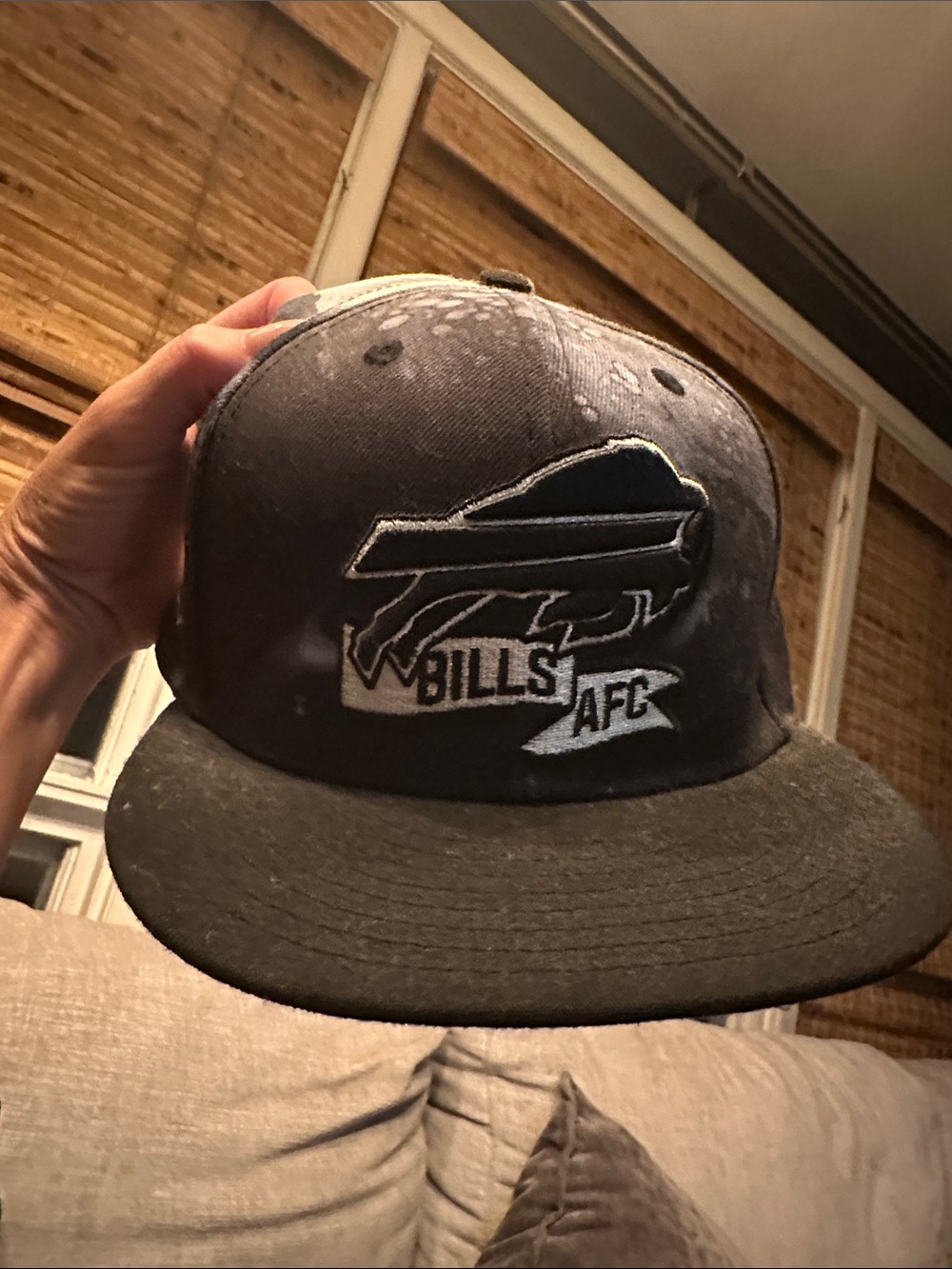 New Era Buffalo Bills Black and White Snapback Hat